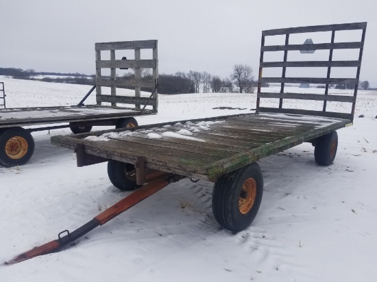 8X20 Hayrack on heavy duty gear w/ steel sills