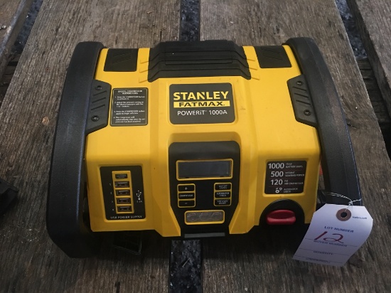Stanley Fatmax Powerit 1000A Power Supply/Jump Starter | Heavy Construction  Equipment Light Equipment & Support | Online Auctions | Proxibid