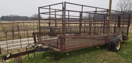 Lifetime 6’x18’ Hyd. Lift Cattle/Hog Cart