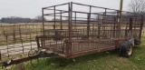 Lifetime 6’x18’ Hyd. Lift Cattle/Hog Cart
