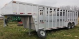 1995 Wilson 7’x24’ Gooseneck Aluminum Livestock Trailer