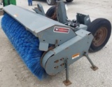 Worksaver 7' Power Broom, hyd. orbital motor, skid steer mount