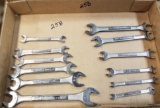 Craftsman Standard & Metric Open End Wrenches