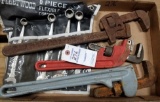 3 Pipe Wrenches & Socket Wrenches