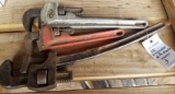 Lot of 3 - Pipe Wrenches