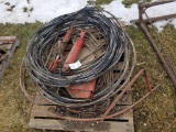 Pallet - Overhead Elec. Wire, Copper Wire, IH Hyd. Cylinders