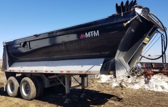 ’18 MTM 23’ Half Round ¼ Frame Steel Dump Semi Trailer 