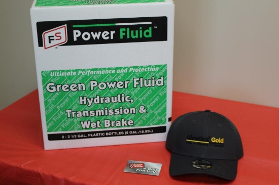 Green Power Fluid (5 gallons), FS Hat, $25 FS gas card.