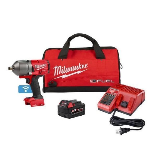 Milwaukee M18 1/2" High Torque Impact Wrench with Friction Ring with one-key kit