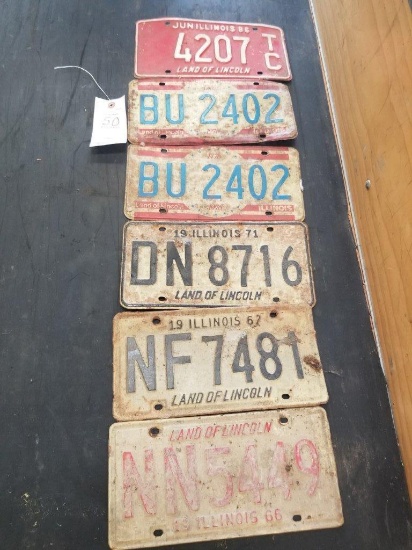 6 - Antique License Plates