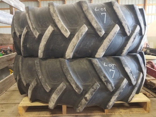 2 - Armstrong 16.9-34 Hi-Power Lug Tires