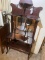 Unusual Oak Curio Shelf