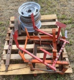 Pallet - Rolling Stand, Rims, 3 pt. Draw Bar