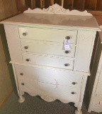 5 Drawer White Dresser