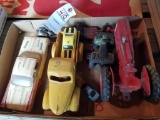 7 Toys - Tractor, Pontiac Car, Truck, etc.