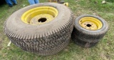 Set of 4 Tires for Compact Tractor