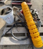 Pallet - Tie Down Straps, Elec. Motors, Tile Riser