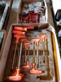 2 Flats - T- Handled Torx Bit Wrenches, Screwdriver Bits