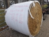 5'X6' Round Bales of Wheat Straw