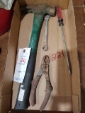 Flat of Framing Hammer & Misc. Tools