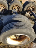 Semi-Trailer Axle w/ Rims & Tires