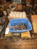 Metal & Wooden Boxes & Tote of Misc. Parts