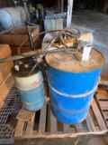 2 Barrels & Contents, Hoses, Drain Pan