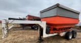 '78 Donahue 7.5'x14' 300 Bu. Center Dump Gooseneck Grain Trailer