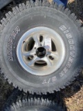 Lot of 4 - 33X12.50R15 Tires on 6 Bolt Alum. Rims