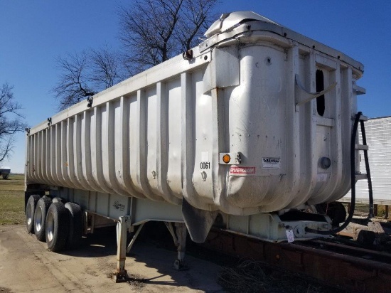 1981 Fruehauf 30' Alum. Dump Trailer