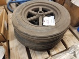 2 - 4.00-12 Tires on Spoke Rims