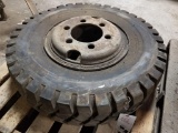 8.25-15NHS Forklift Tire on 6 bolt Rim