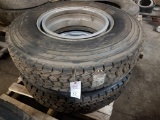 11R22.5 Tire on Rim