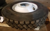 11R22.5 Tire on Rim