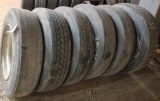 285/75R24.5 Tire on Rim