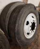 10.00R22 Tire on Rim