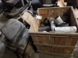 Crate of Exhaust & Intake Fittings, Seats & Misc.