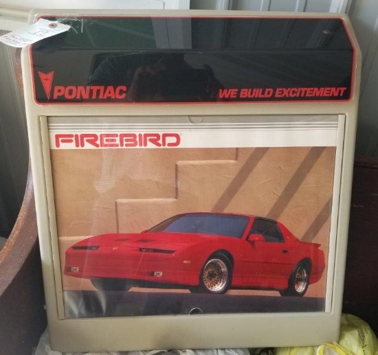 Pontiac Firebird Plastic Sign, 24"X26"