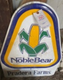 Noble Bear Pradera Farms Seed Corn Metal Sign