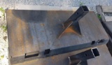 Skid Steer Receiver Hitch Plate