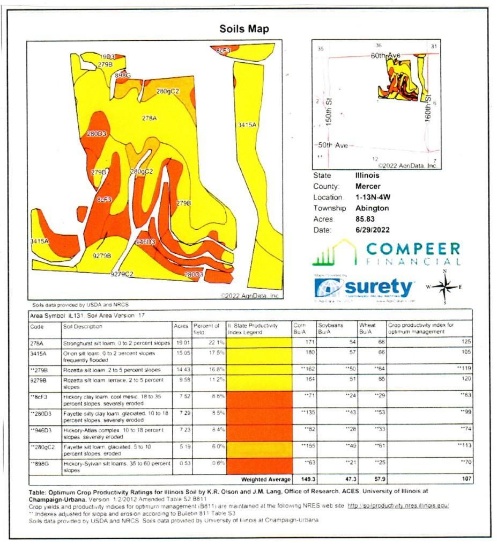 Tract 1 - 135.89 Surveyed Acres