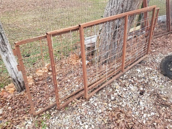 Lot of 3 steel panel gates
