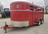 2000 Corn Pro 7’X16’ Bumper Hitch Livestock Trailer