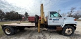 2002 Chevy C7500 Flatbed Crane Truck