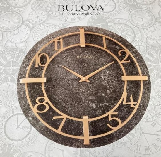 Decorative Wall Clock by Bulova