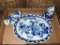 Blue & White Oriental Plate
