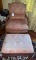Calico Corners Carved Frame Occasional Chair