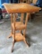 Oak Carved Stand Table