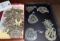 6 - Tiffany Silver Christmas Ornaments