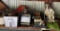 Contents on bench - hardware, flower pots, plant hangers